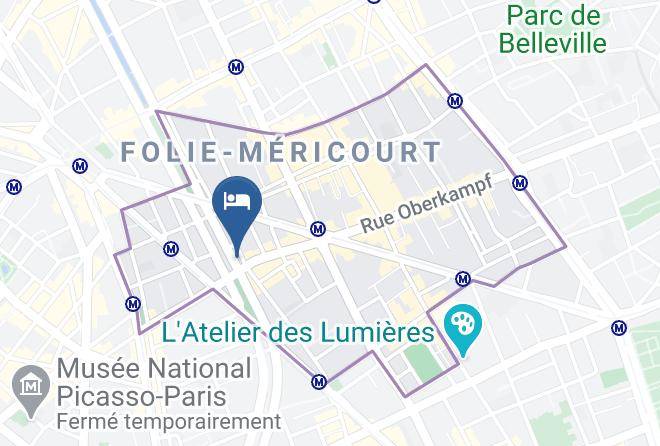 Paris - Hotel Saint Martin Bastille Maps
