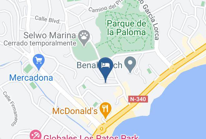 Malaga - Hotel Betania Maps