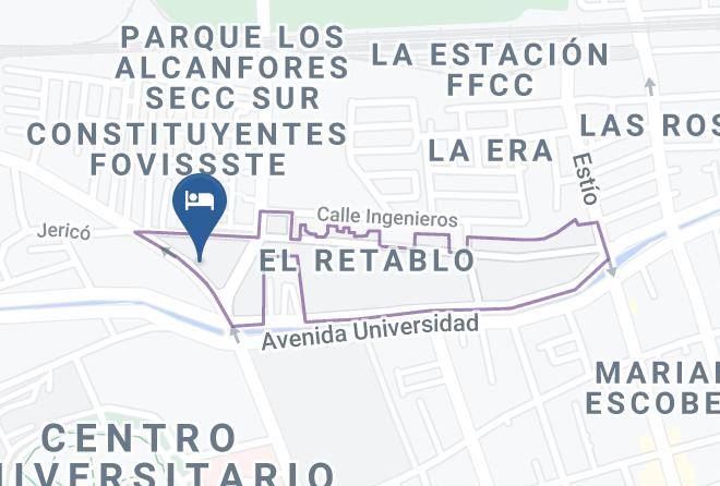 Santiago De Queretaro - Hotel Betesda Maps