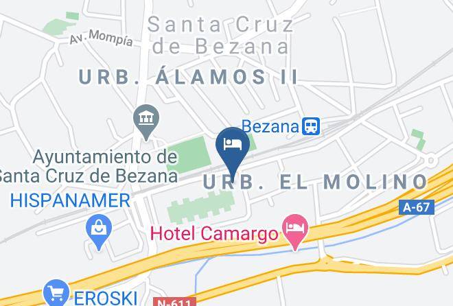 Santa Cruz De Bezana - Hotel Bezana Lago Maps