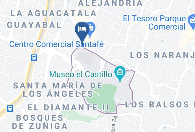 Medellin - Hotel Bh El Poblado Maps