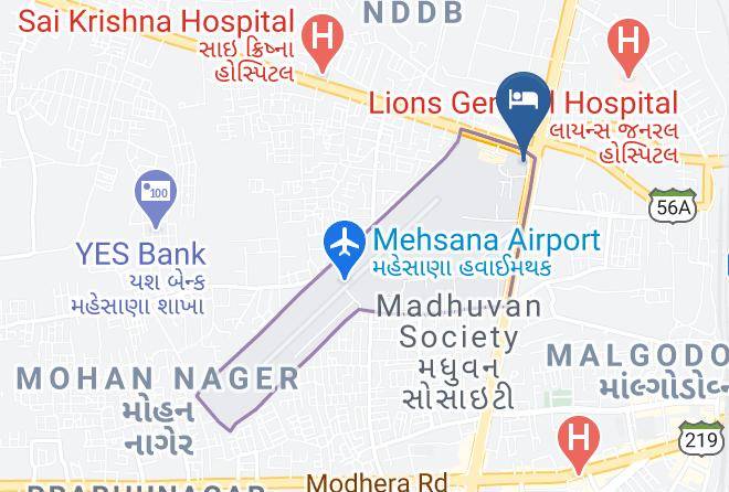 Mahesana - Hotel Bhagyoday Maps