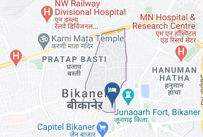 Bikaner - Hotel Bhairon Vilas Maps