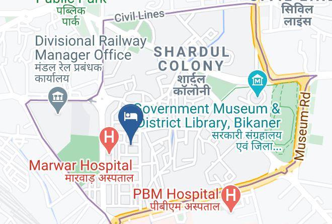 Bikaner - Hotel Bharat Niwas Maps