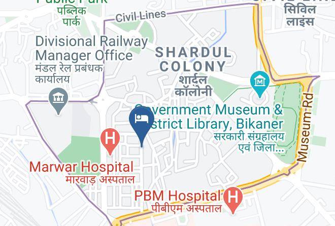 Bikaner - Hotel Bharat Niwas Palace Maps