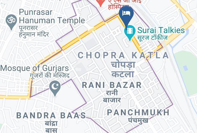 Bikaner - Hotel Bharat Palace Maps