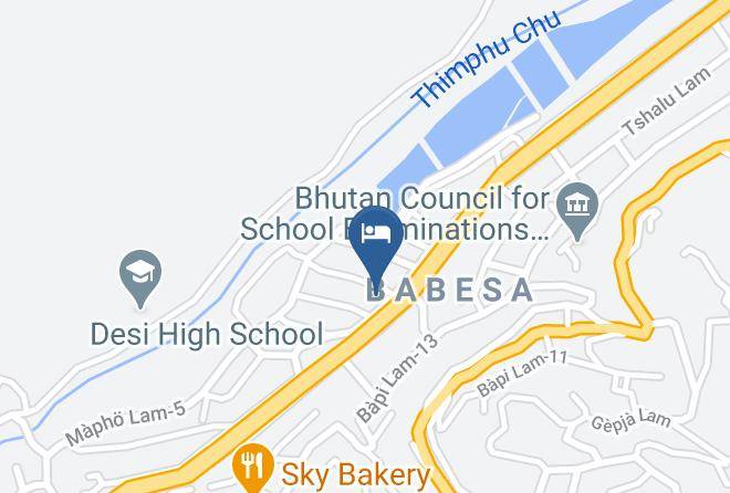 Thimphu - Hotel Bhutan Kubera Maps