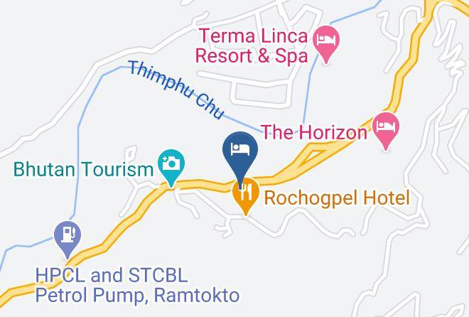Thimphu - Hotel Bhutan Silverpine Maps