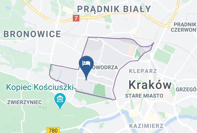 Cracow - Hotel Biala Gwiazda Maps