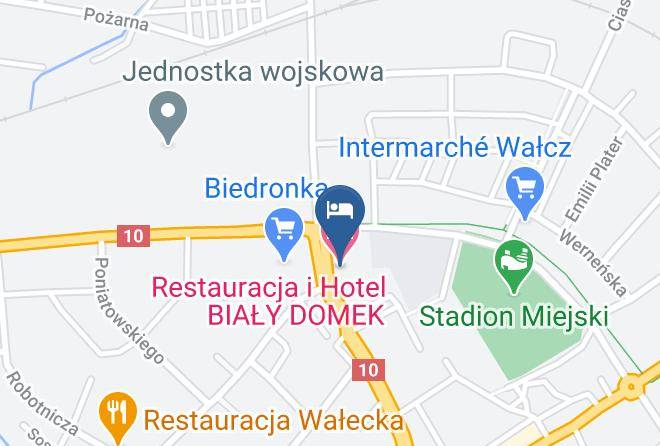 Walcznty - Hotel Bialy Domek Maps
