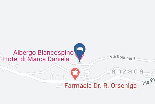 Sondrio - Albergo Biancospino Hotel Di Marca Daniela C S N C Maps