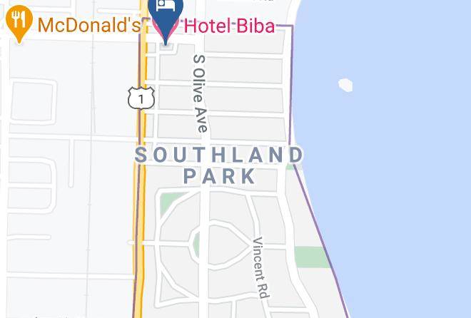 Palm Beach - Hotel Biba Maps
