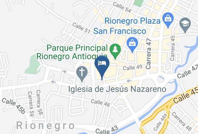 Hotel Bicentenario Rionegro Map