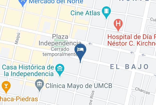 Tucuman City - Hotel Bicentenario Suites & Spa Maps