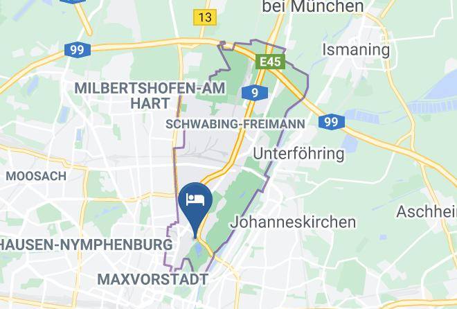 Munich District - Hotel Biederstein Am Englischen Garten Maps
