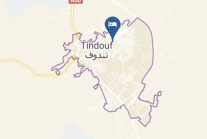 Tindouf - Hotel Bijou De Tindouf Maps