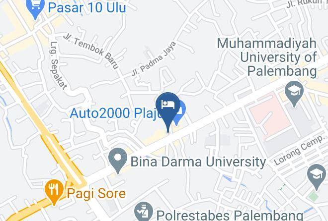 Palembang - Hotel Bina Darma Palembang Maps