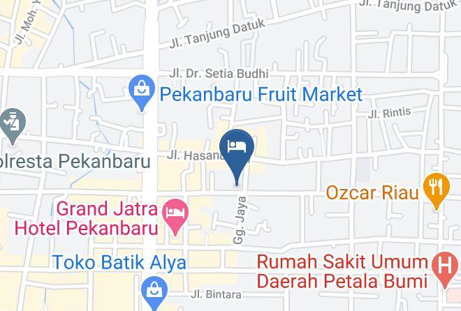 Pekanbaru - Hotel Bintang Lima Maps