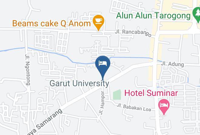 Garut Regency - Hotel Bintang Redante Maps