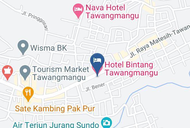 Karanganyar Regency - Hotel Bintang Tawangmangu Maps