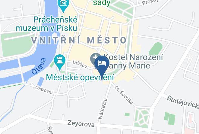 Pisek - Hotel Biograf Maps