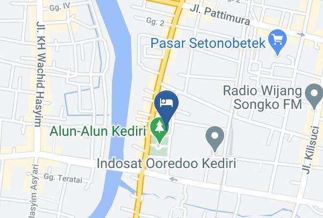 Kota Kediri - Hotel Bismo Kediri Maps