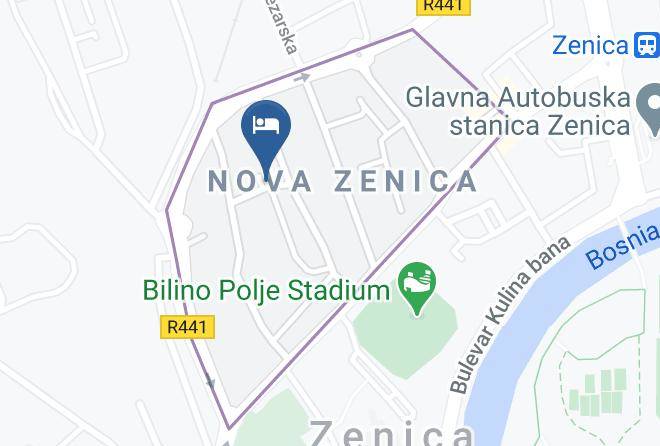 Zenicko Dobojski - Hotel Biss Maps