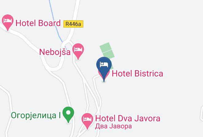 Sarajevo Romanija - Hotel Bistrica Maps