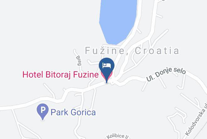 Hotel Bitoraj Fuzine Map