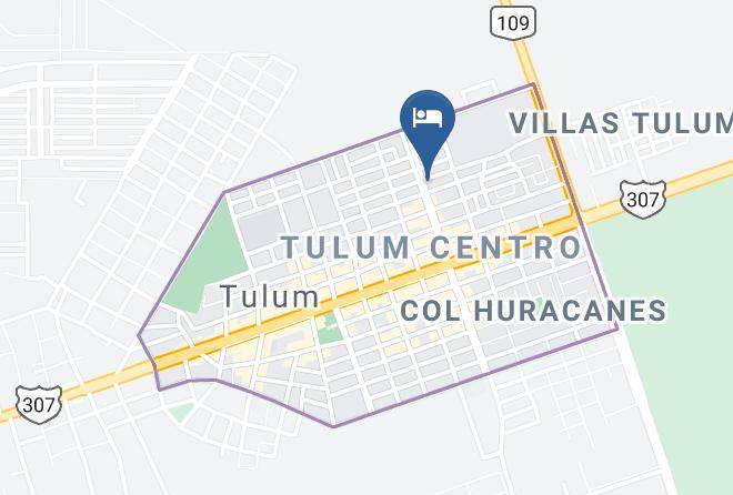 Tulum - Hotel Biwa Tulum Maps