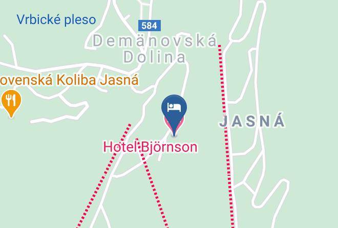 Liptovsky Mikulas - Hotel Bjornsonka Chopok Jasna Maps