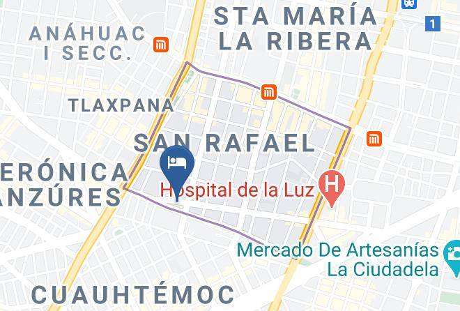 Cuauhtemoc - Hotel Black Maps
