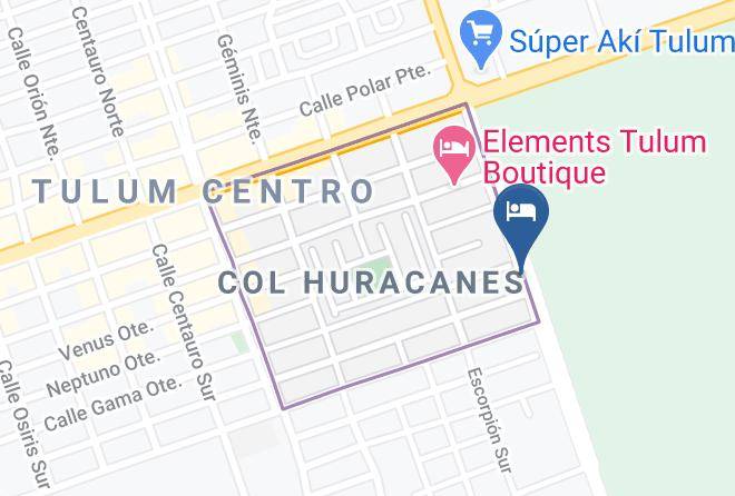 Tulum - Hotel Blanco Tulum Maps