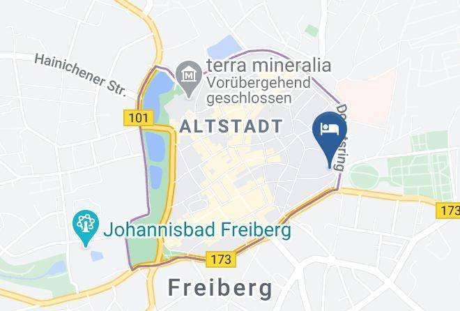 Mittelsachsen - Hotel Blaue Blume Maps