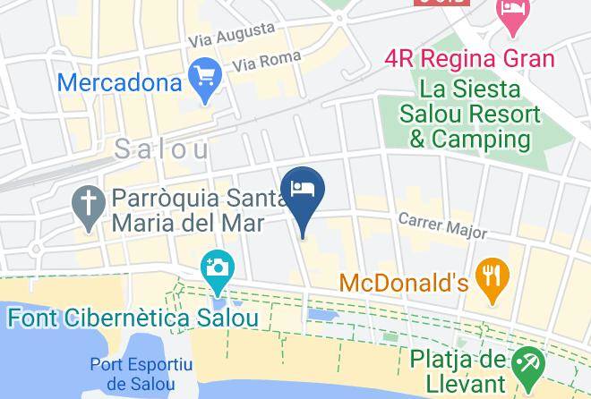 Tarragona - Hotel Blaumar Salou Maps