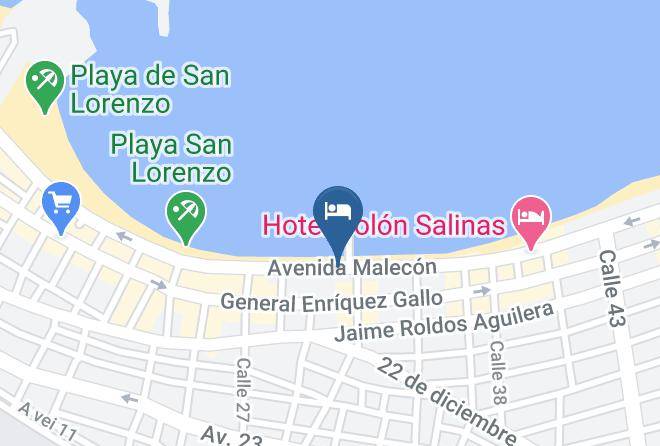 Salinas - Hotel Blue Bay Maps