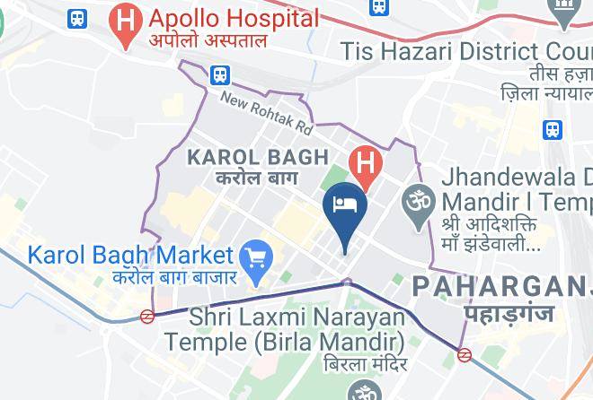 Karol Bagh - Hotel Blue Bell Maps