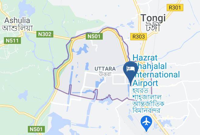 Dhaka - Hotel Blue Bird Maps