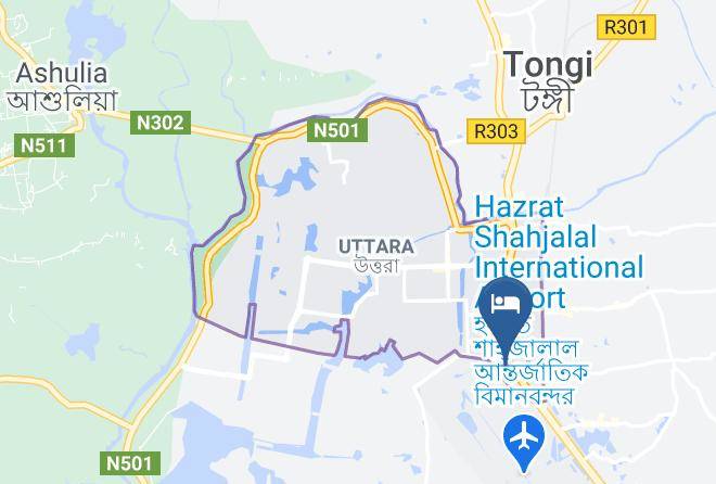 Dhaka - Hotel Blue Castle Maps