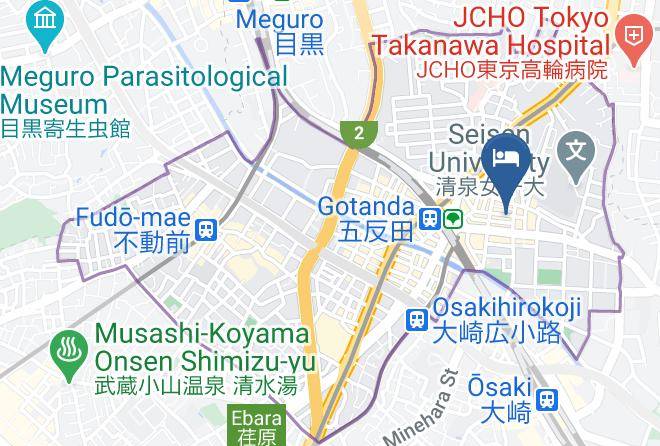 Hotel Blue Chateau Gotanda Map