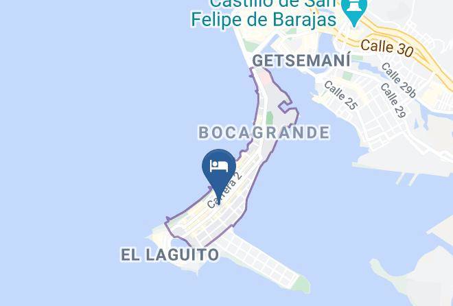 Cartagena De Indias - Hotel Blue Concept Cartagena Maps