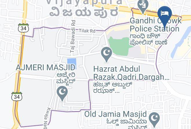 Bijapur - Hotel Blue Diamond Maps