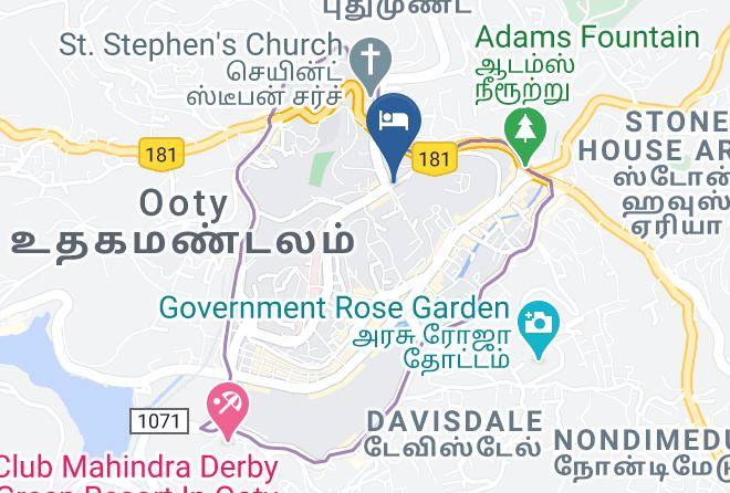 Ooty - Hotel Blue Hills International Maps