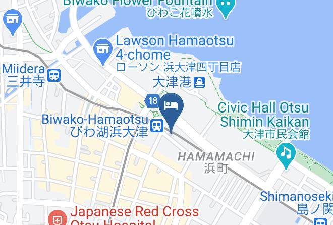 Otsu City - Hotel Blue Lake Otsu Maps