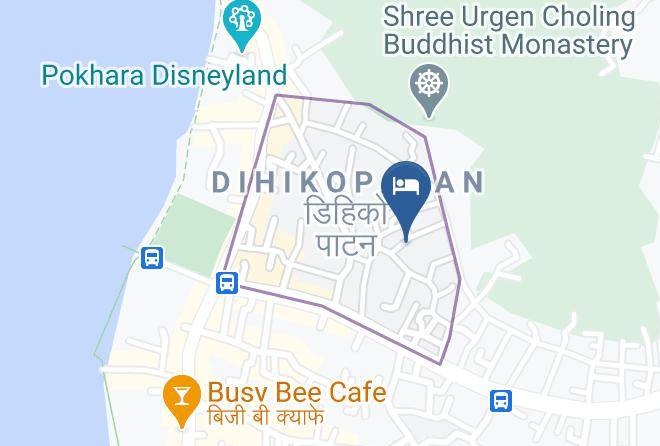 Pokhara - Hotel Blue Magnet Maps