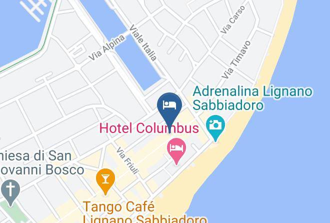 Udine - Hotel Blue Marine Lignano Sabbiadoro Maps
