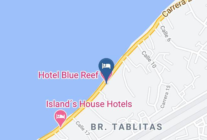 Hotel Blue Reef Map