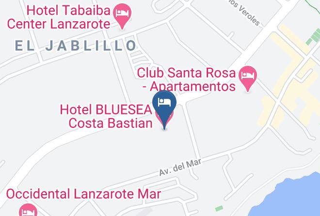 Las Palmas - Hotel Bluesea Costa Bastian Maps