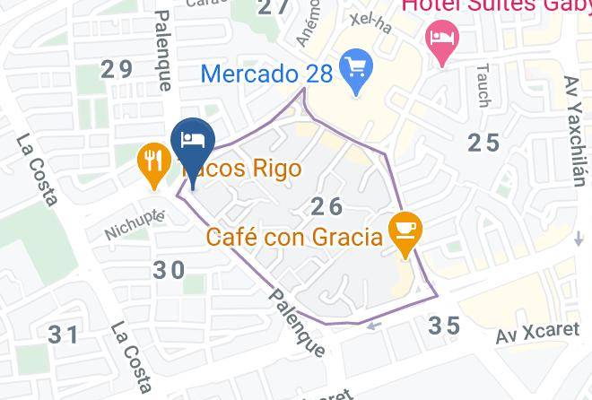 Benito Juarez - Hotel Blue Star Cancun Maps