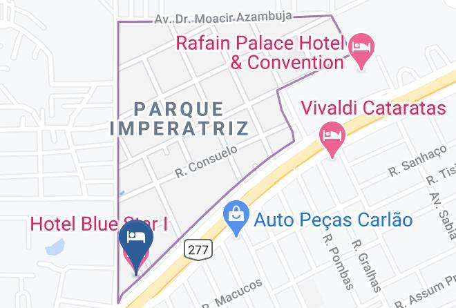 Foz Do Iguacu - Hotel Blue Star I Maps